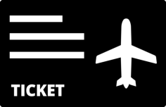Airplane Flight Ticket Svg Line Art, Free Vectors File